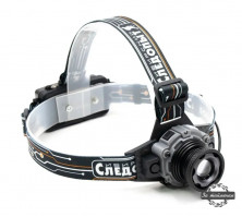 Фонарь налобный "СИБИРСКИЙ СЛЕДОПЫТ-Вольт-М", 1 LED, zoom, аккум. 220В
